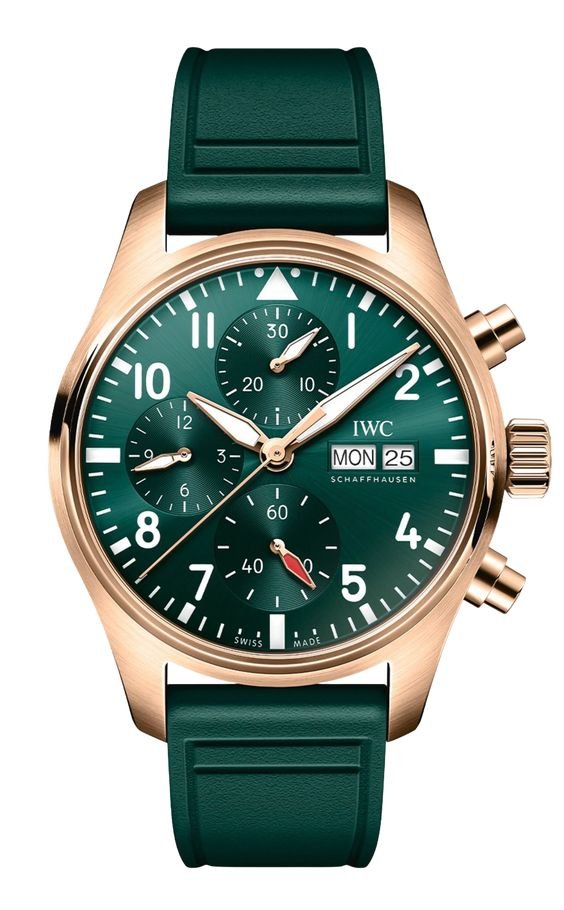 IWC Big Pilot luxury watch for men with black strap